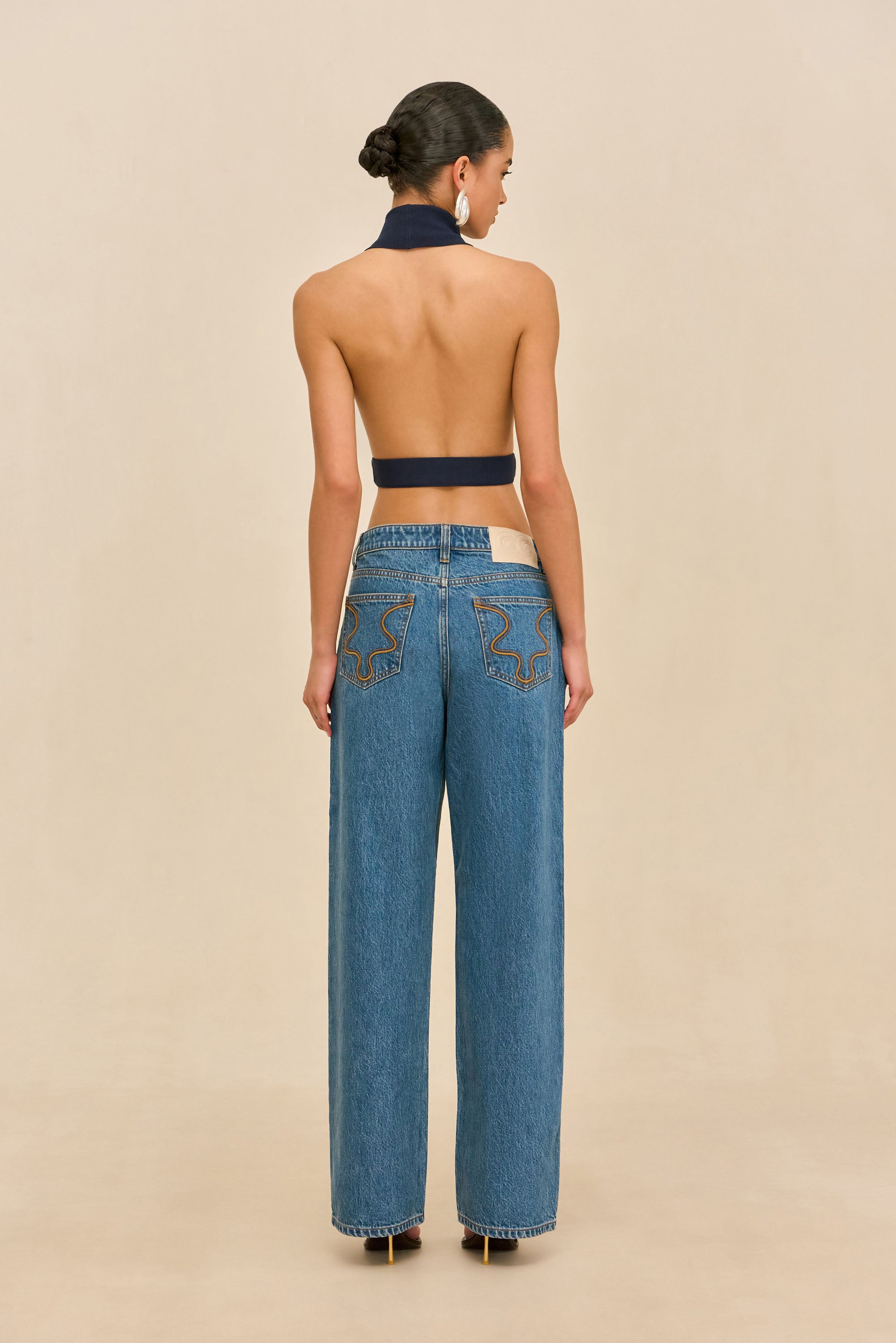 WAKE KNIT TOP - DEEP LAKE