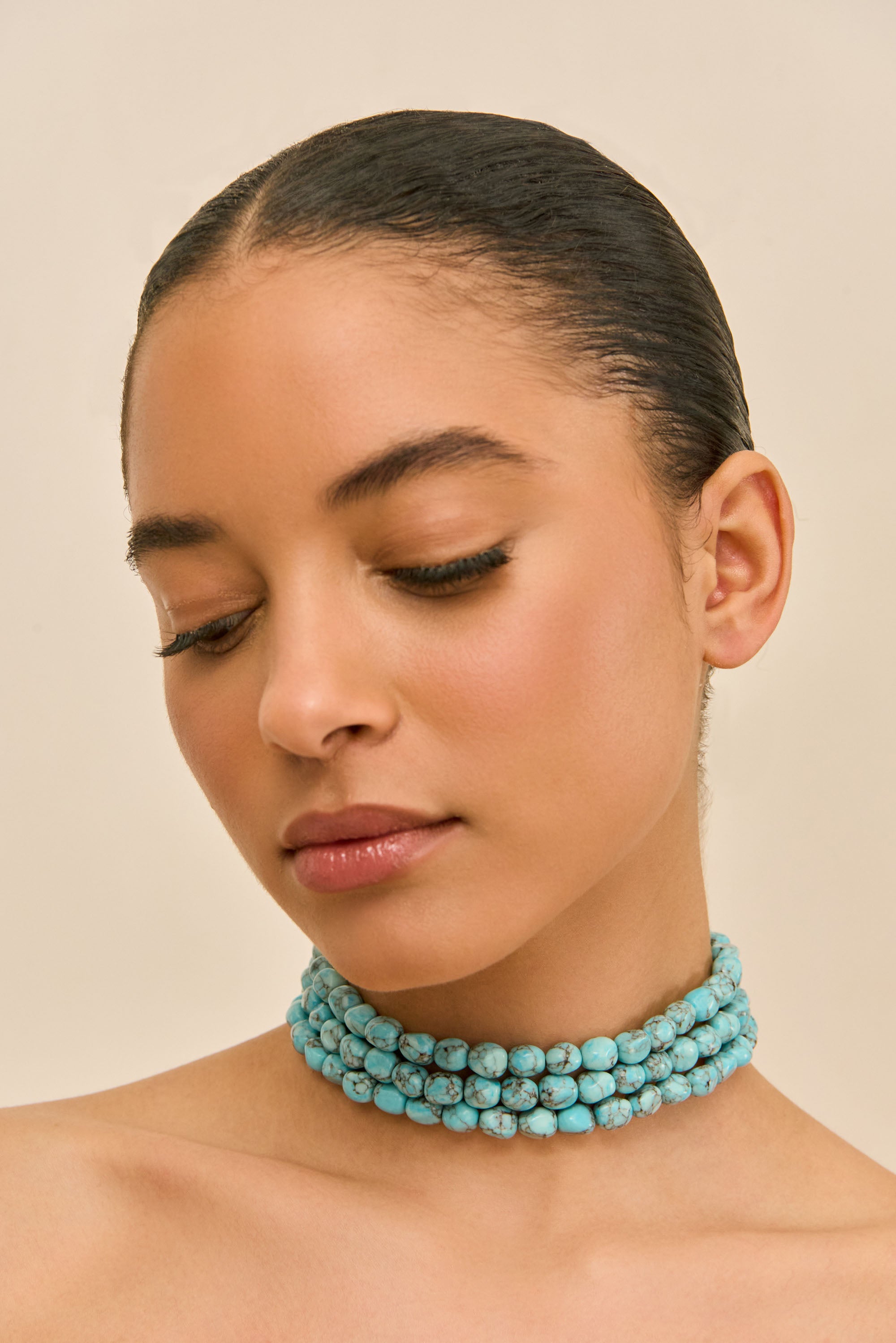 NORA CHOKER - IBIZA TURQUOISE