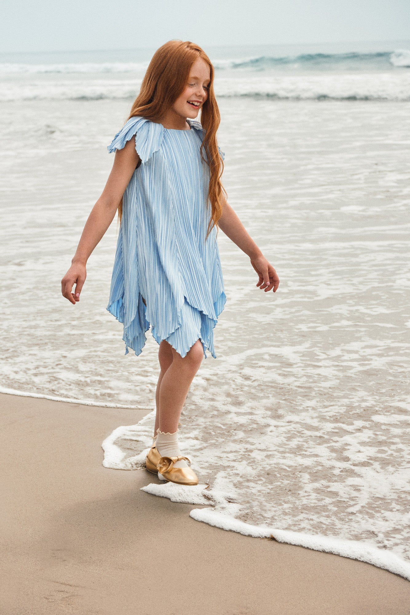 KIDS PETAL DRESS - COASTAL  CULT GAIA