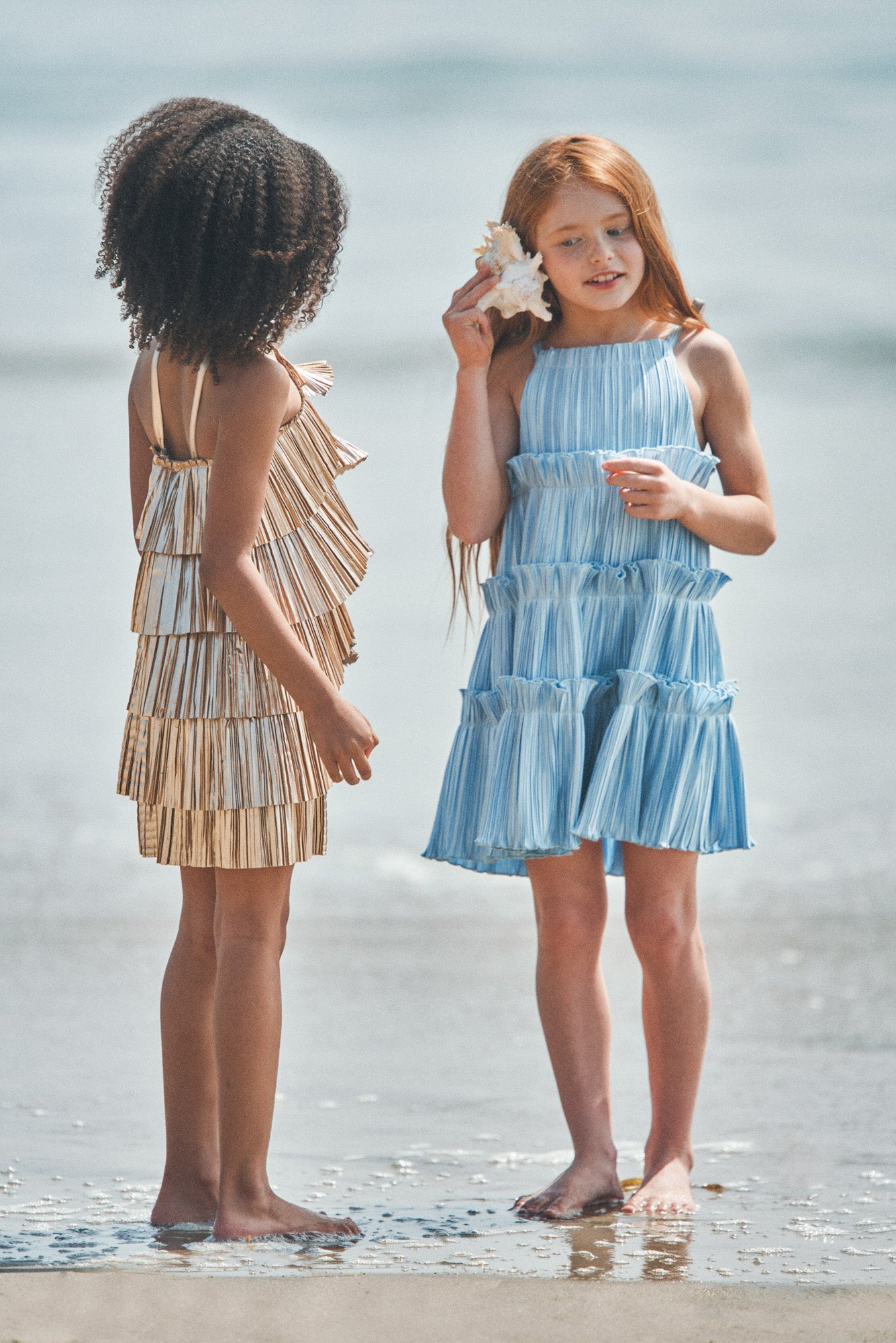 KIDS LEILAH DRESS - COASTAL