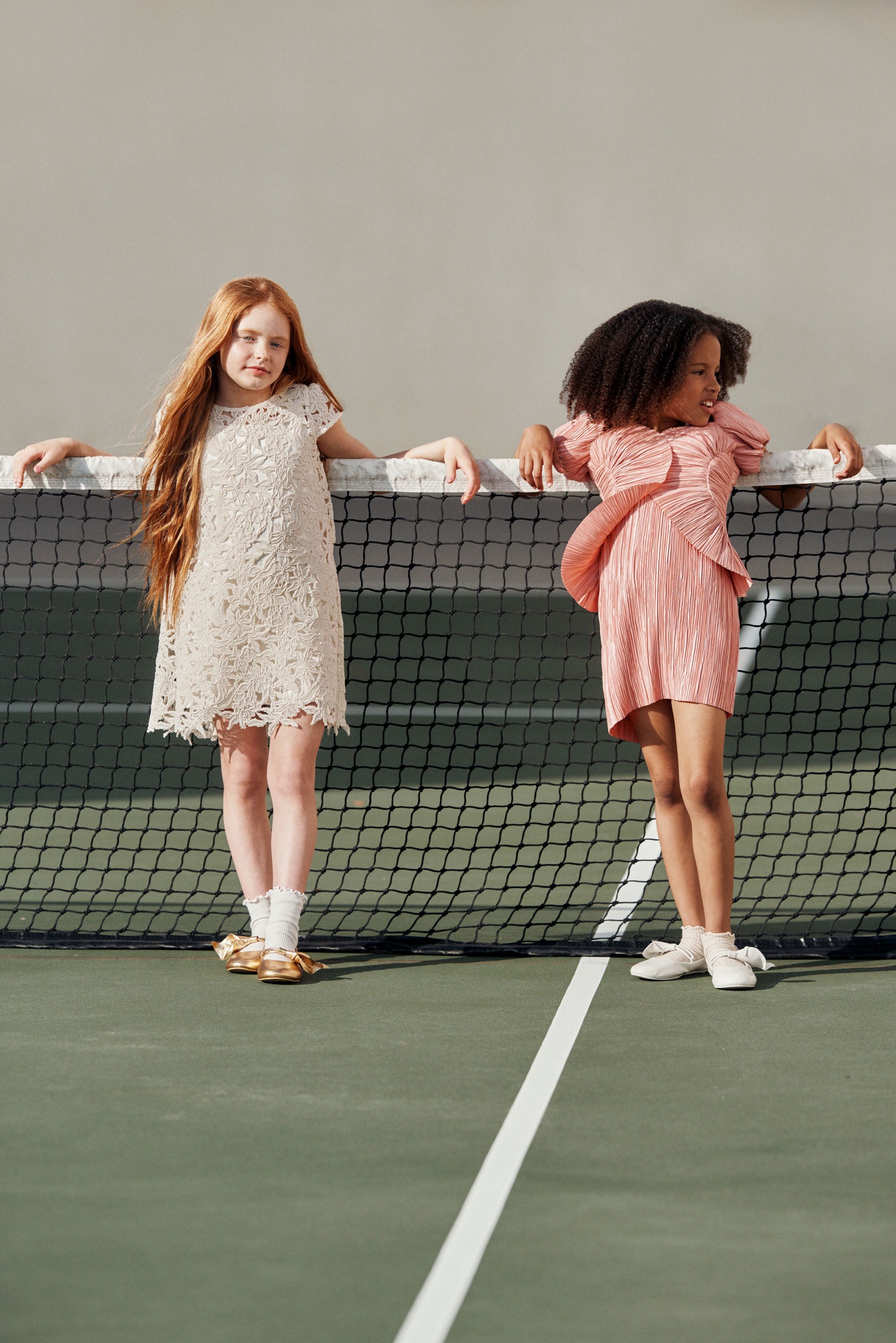 KIDS FLORENNE DRESS - OFF WHITE