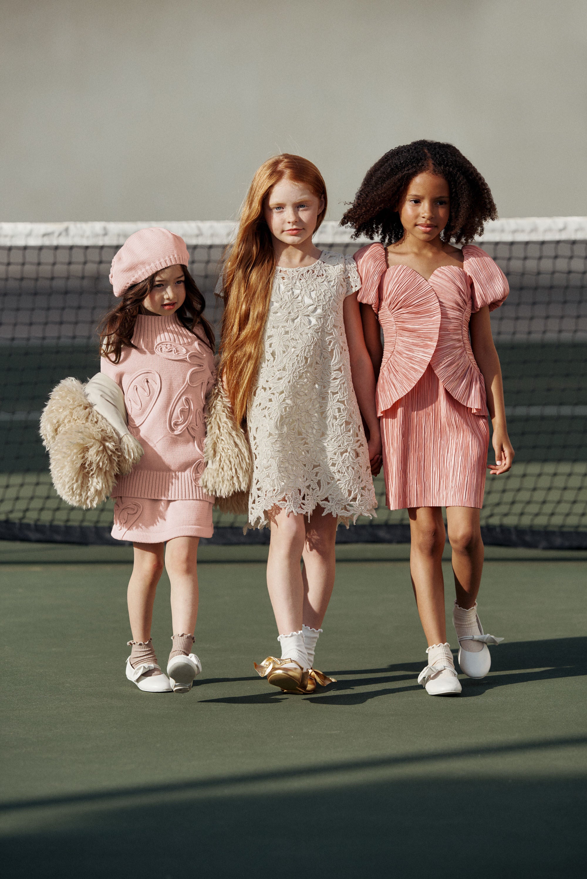 KIDS FLORENNE DRESS - OFF WHITE