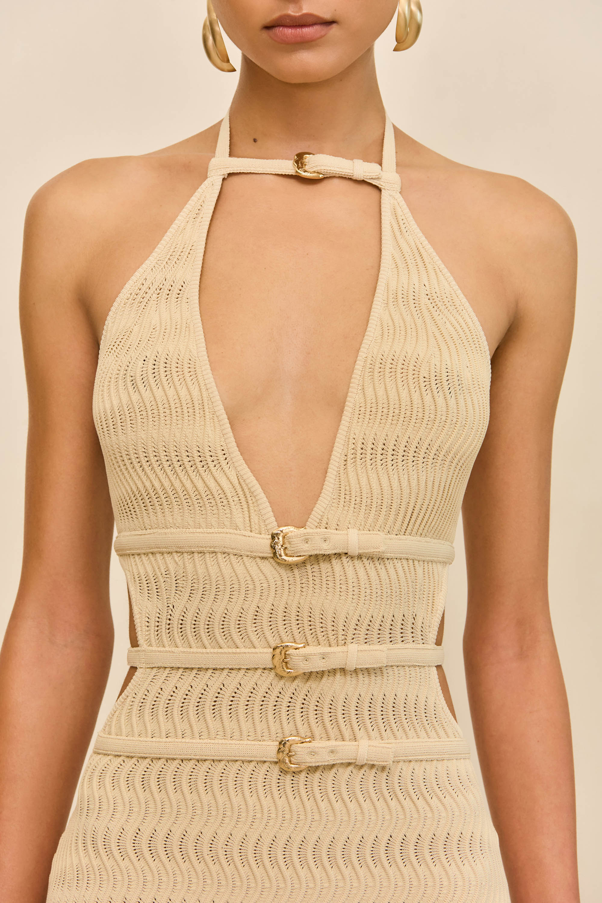 EVALEIGH KNIT DRESS - BEACH