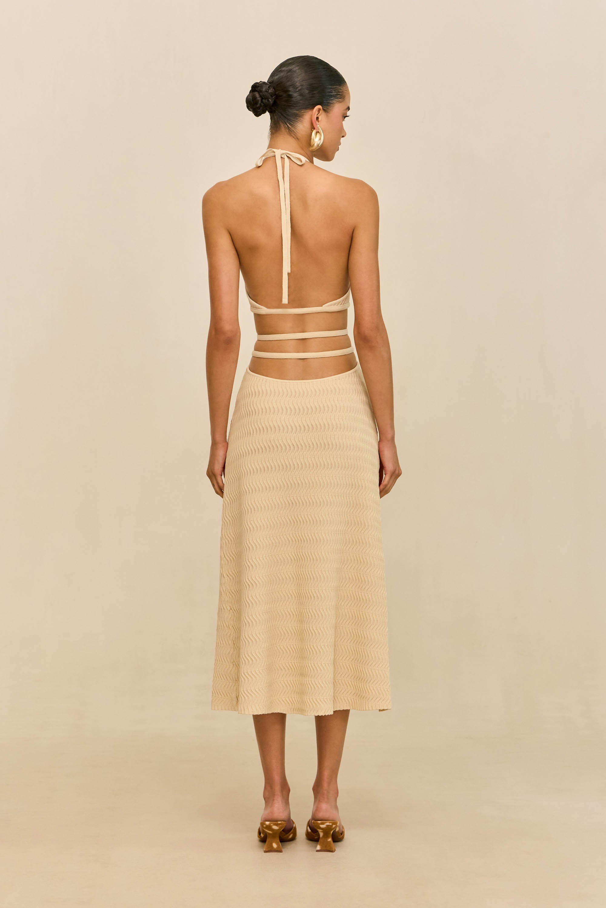EVALEIGH KNIT DRESS - BEACH