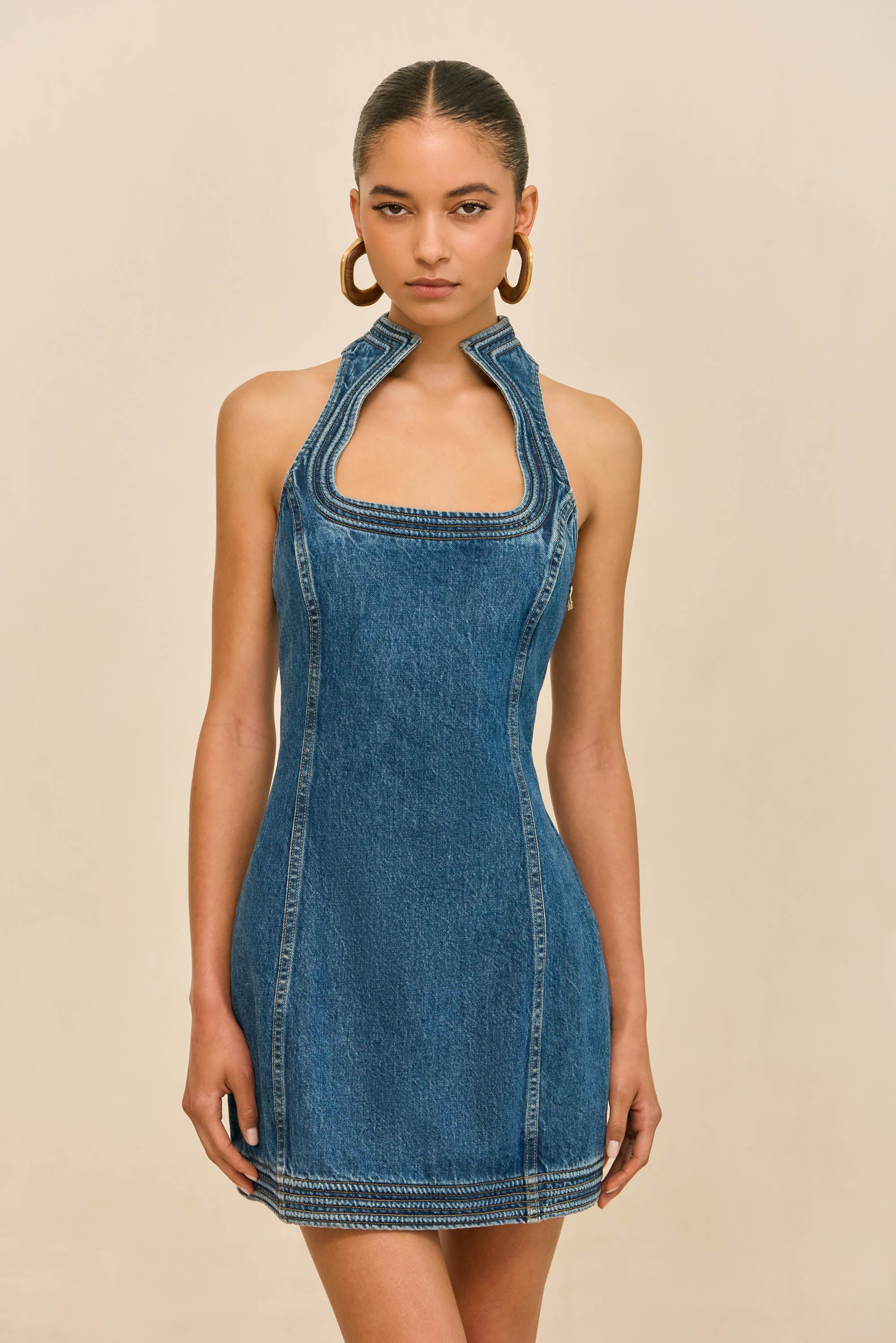 AZURA DRESS - 80S BLUE – CULT GAIA