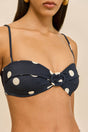 ALOUETTE BIKINI TOP - SMALL DOT DEEP LAKE