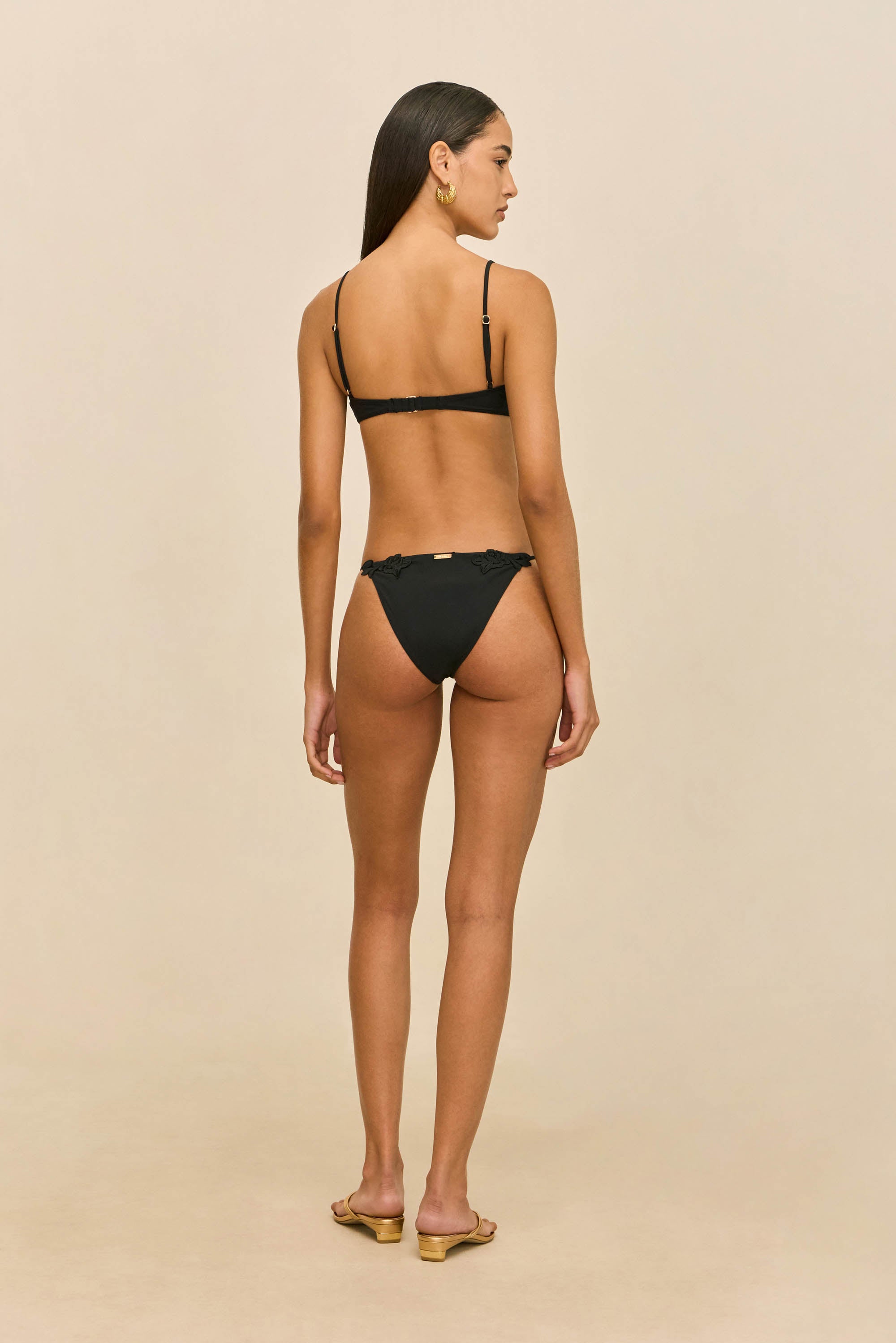 GRETA BIKINI BOTTOM - BLACK