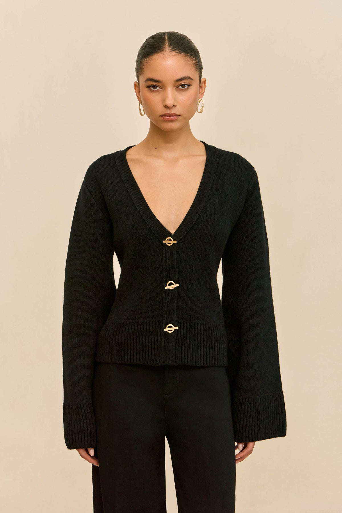 JOS CARDIGAN - BLACK