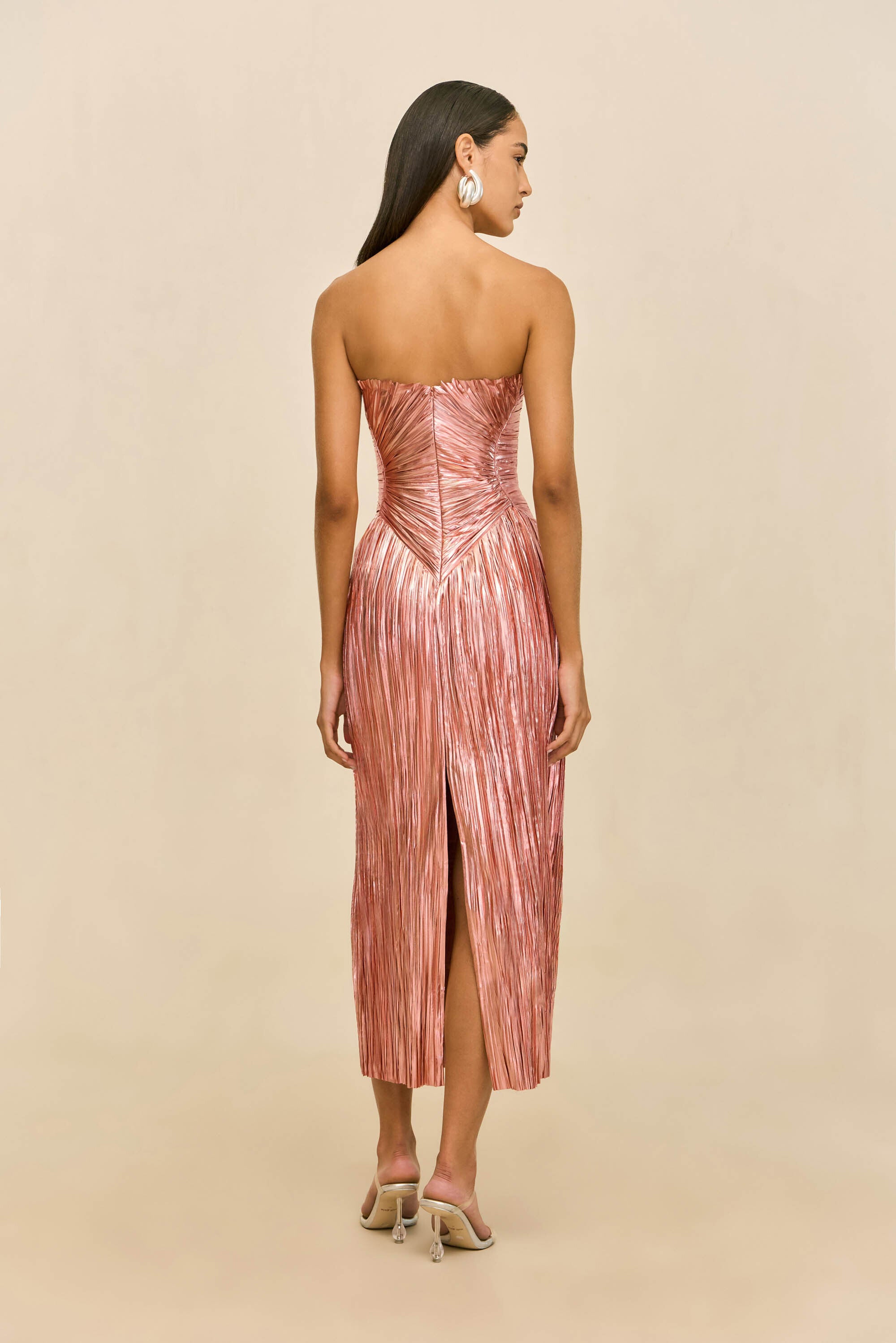 cult gaia metallic dress Cult Gaia - Ashika Gown