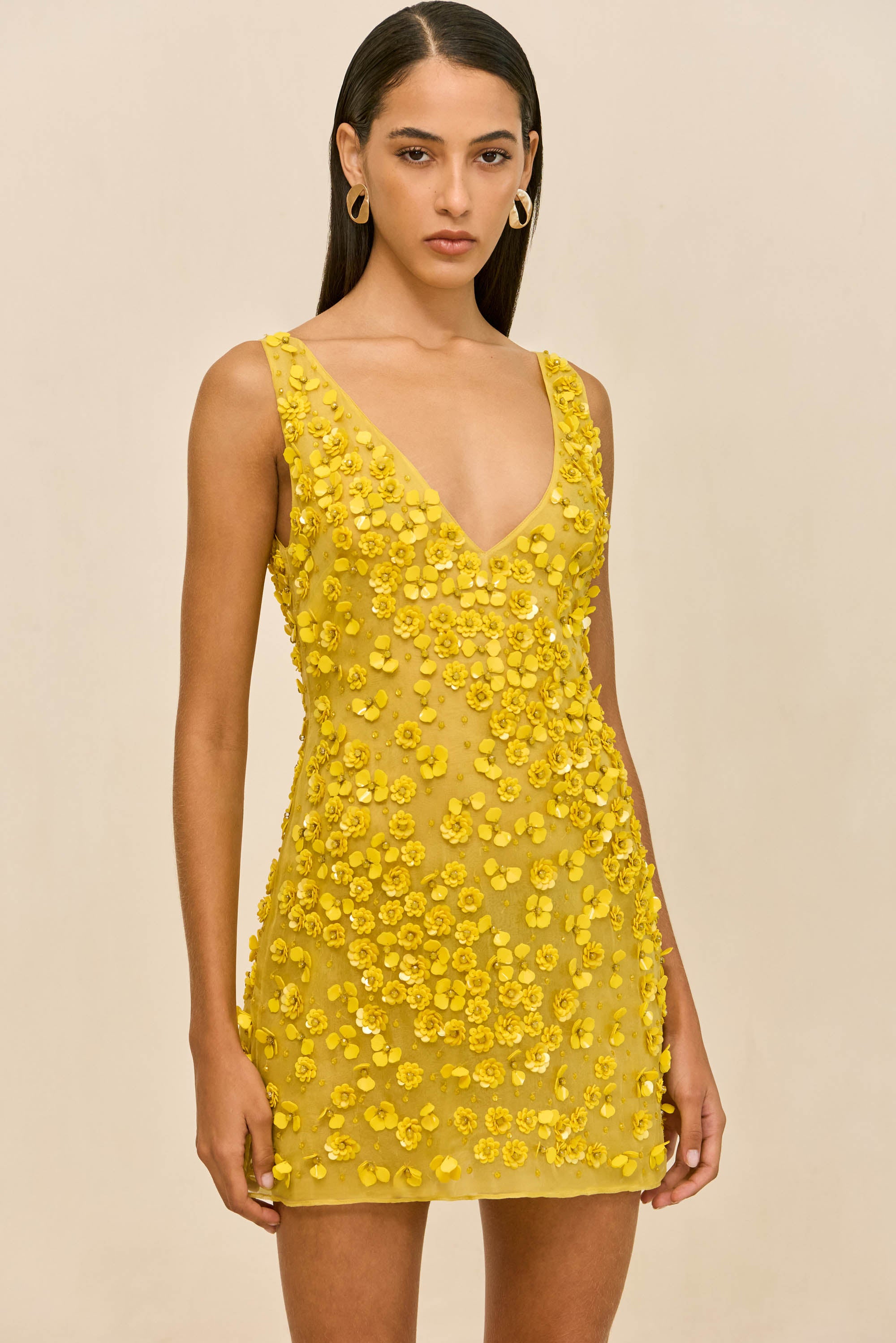 SAPPHIRA DRESS - CANARY