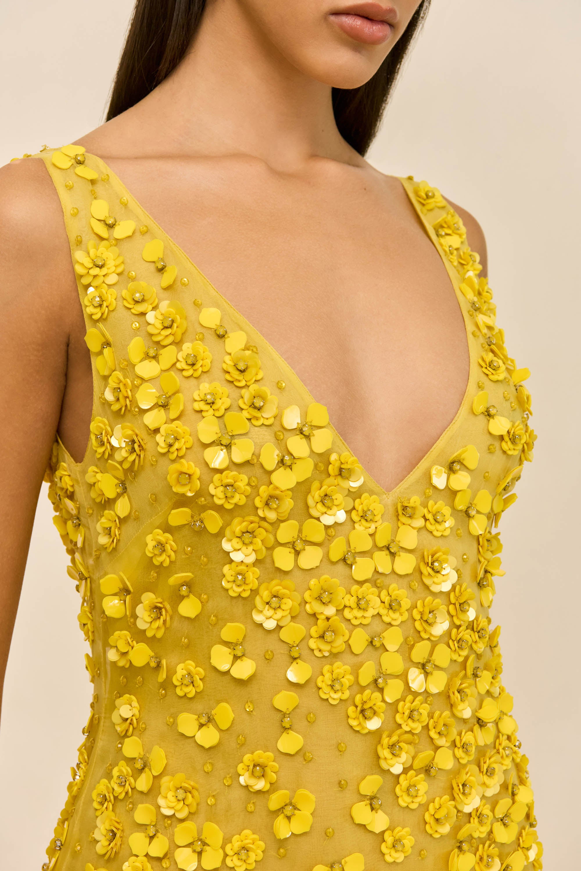 SAPPHIRA DRESS - CANARY