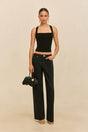 CRAWFORD KNIT TOP - BLACK