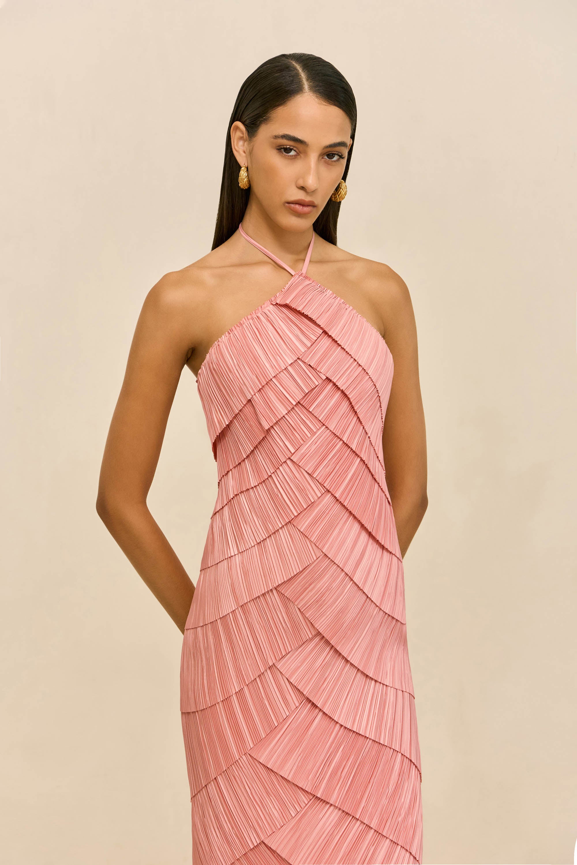 cult gaia pleated dress Cult Gaia - Loah Gown