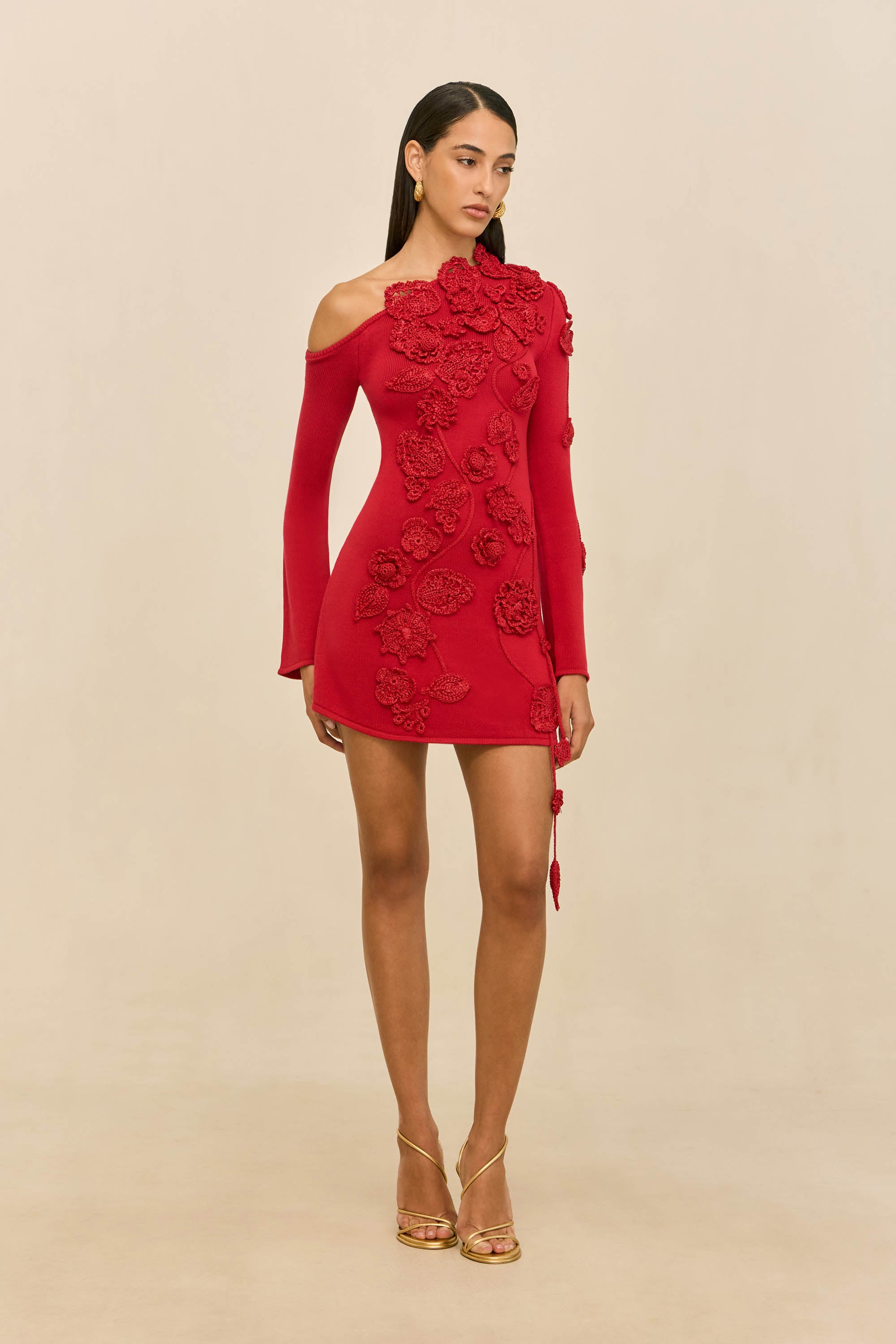 KAELA KNIT DRESS - MERLOT