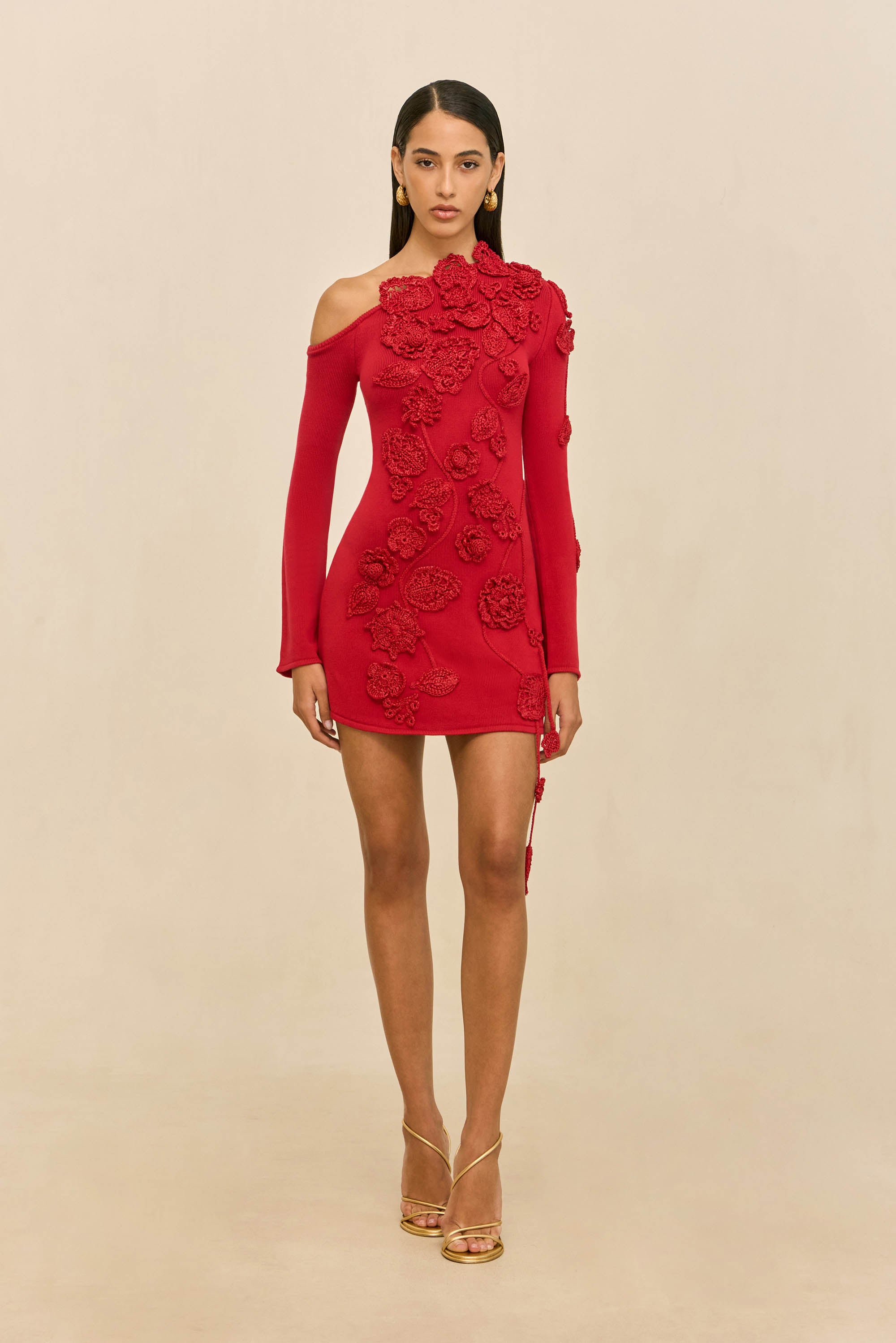 KAELA KNIT DRESS - MERLOT