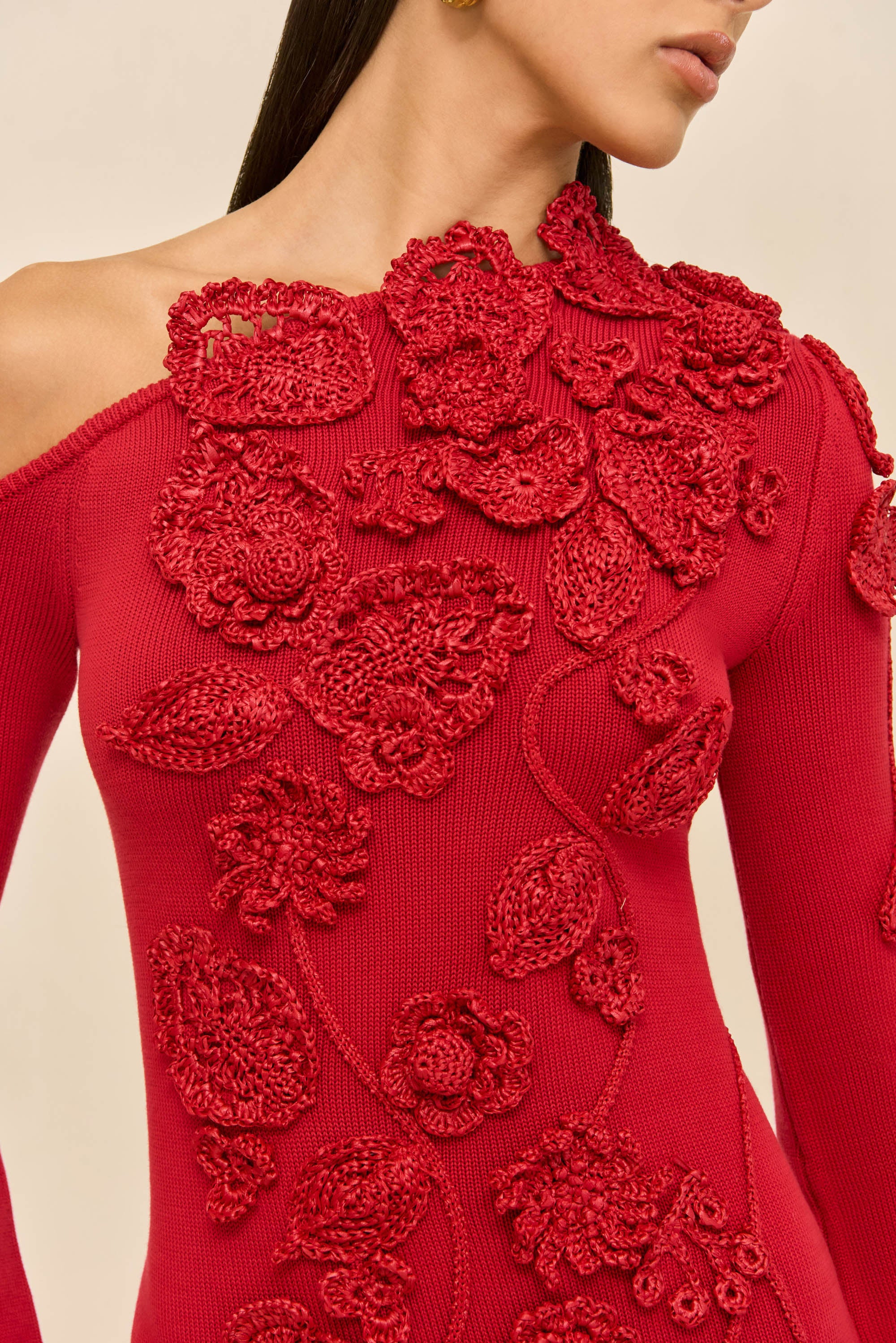 KAELA KNIT DRESS - MERLOT