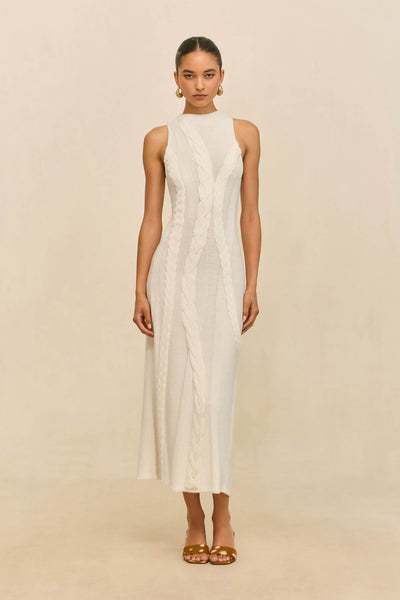 cult gaia mariel knit dress Mollie | Off White perfect for petite women. Brand Size:M5/W6.5 Fraternity Formal Dresses for