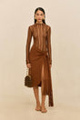 KYLA KNIT TOP - SADDLE
