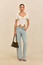 ELIZA KNIT TOP - OFF WHITE