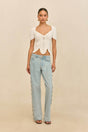 ELIZA KNIT TOP - OFF WHITE