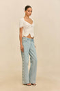 ELIZA KNIT TOP - OFF WHITE
