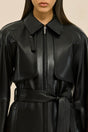 HAMMER TRENCH COAT - BLACK