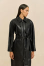 HAMMER TRENCH COAT - BLACK