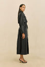 HAMMER TRENCH COAT - BLACK