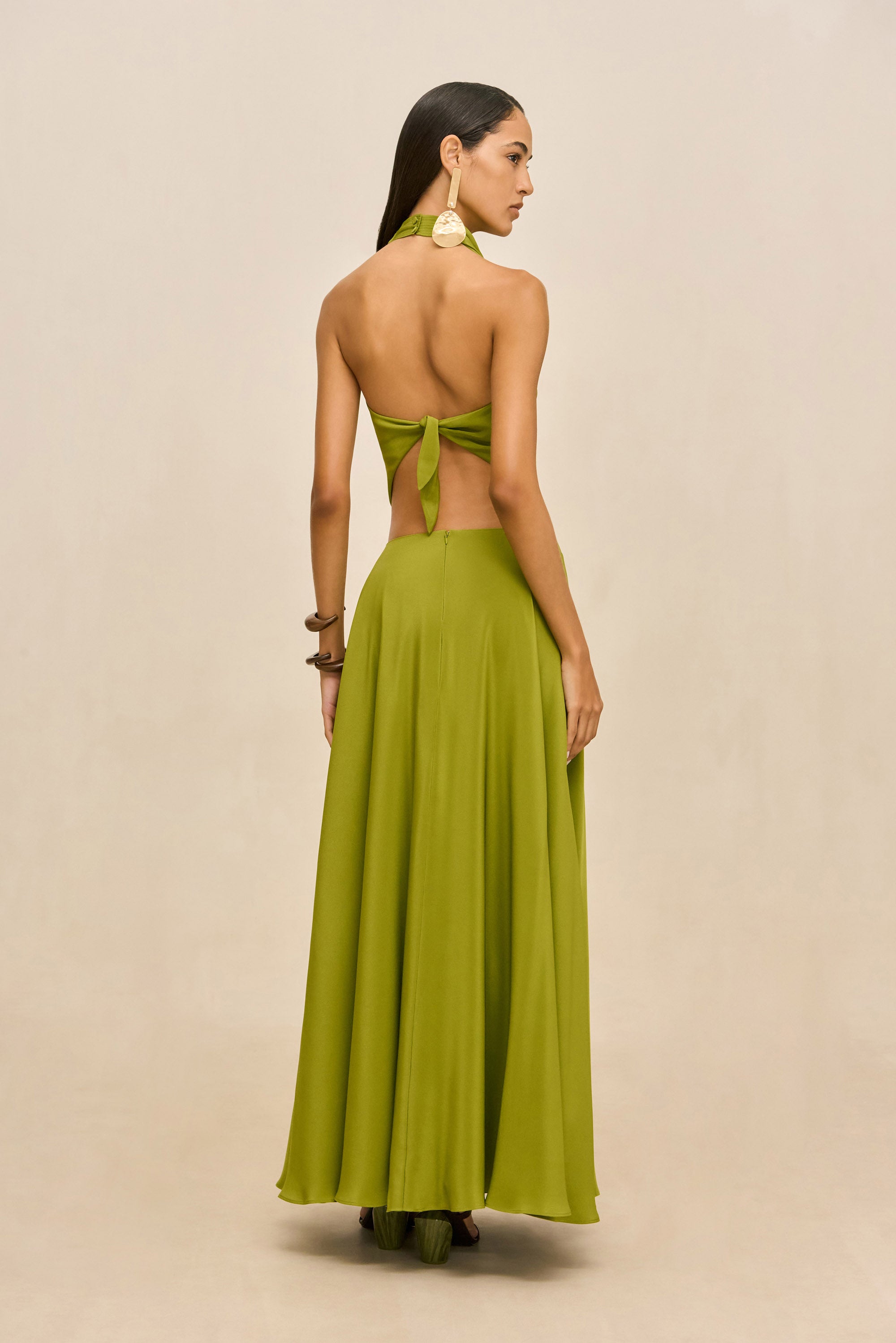 CYRENE SKIRT - CHIVE