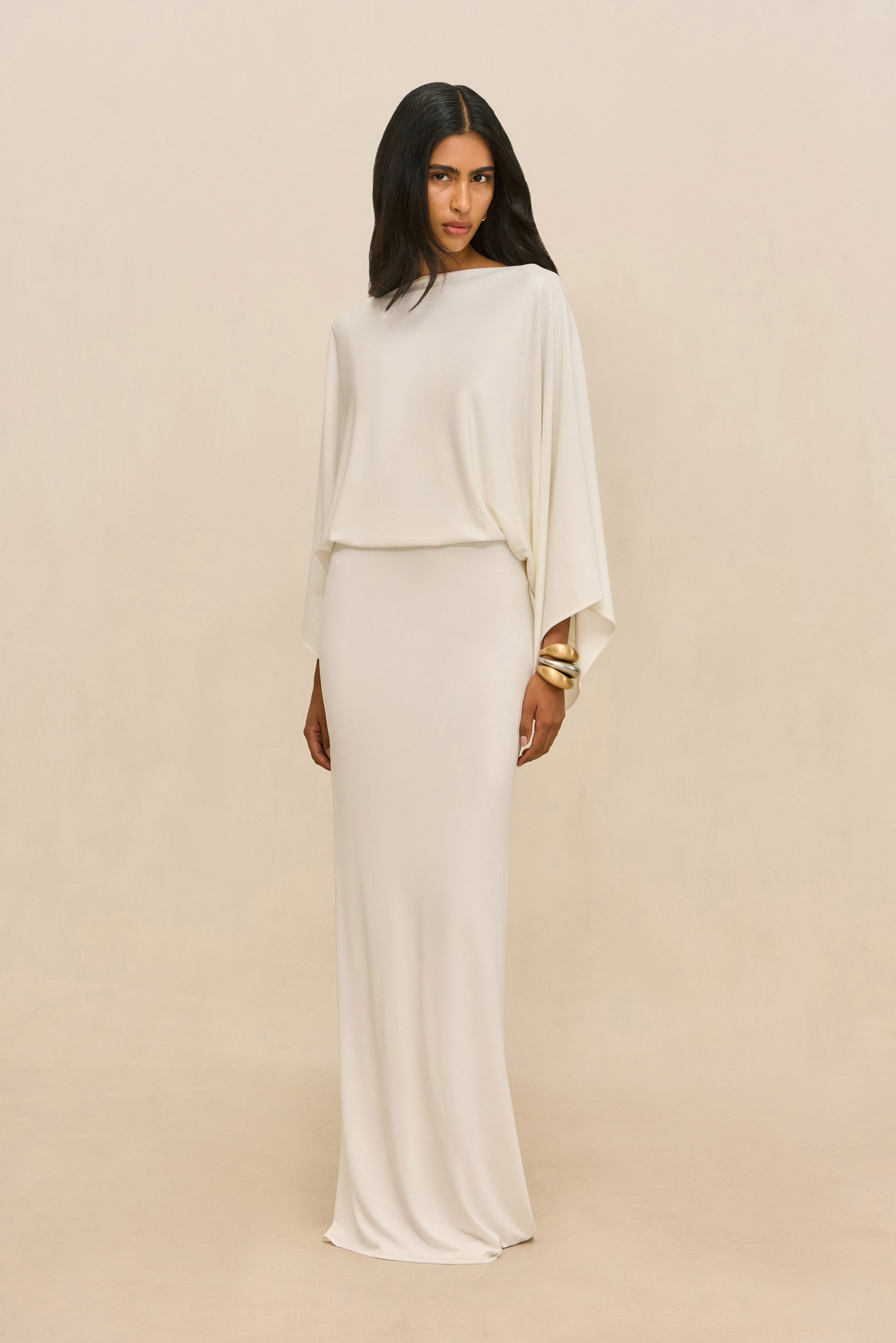 PALLANA GOWN - OFF WHITE