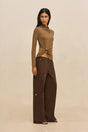 CALLIE KNIT TOP - SPARROW