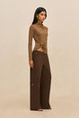 CALLIE KNIT TOP - SPARROW