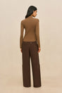 CALLIE KNIT TOP - SPARROW