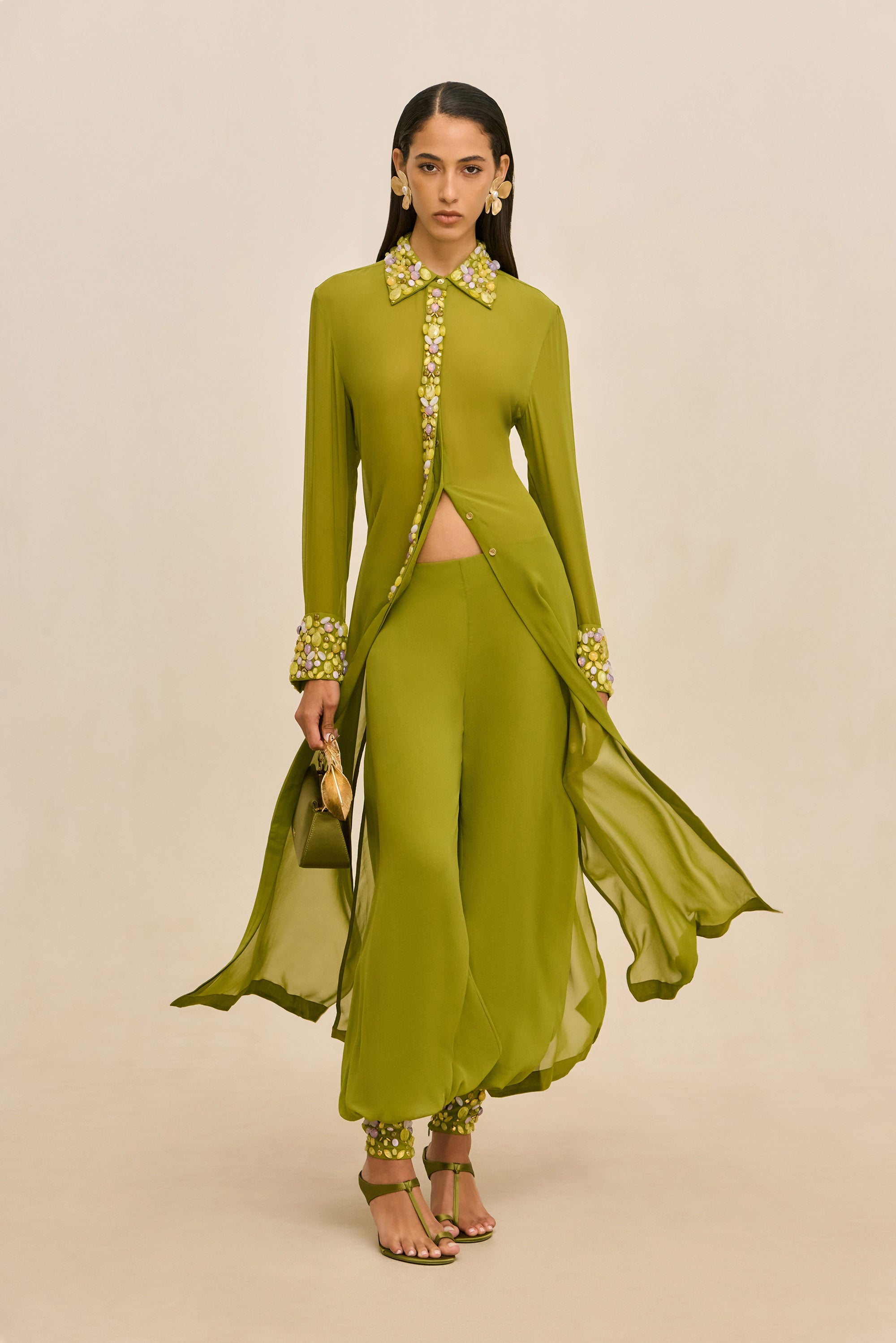 CHAELIN PANT - CHIVE