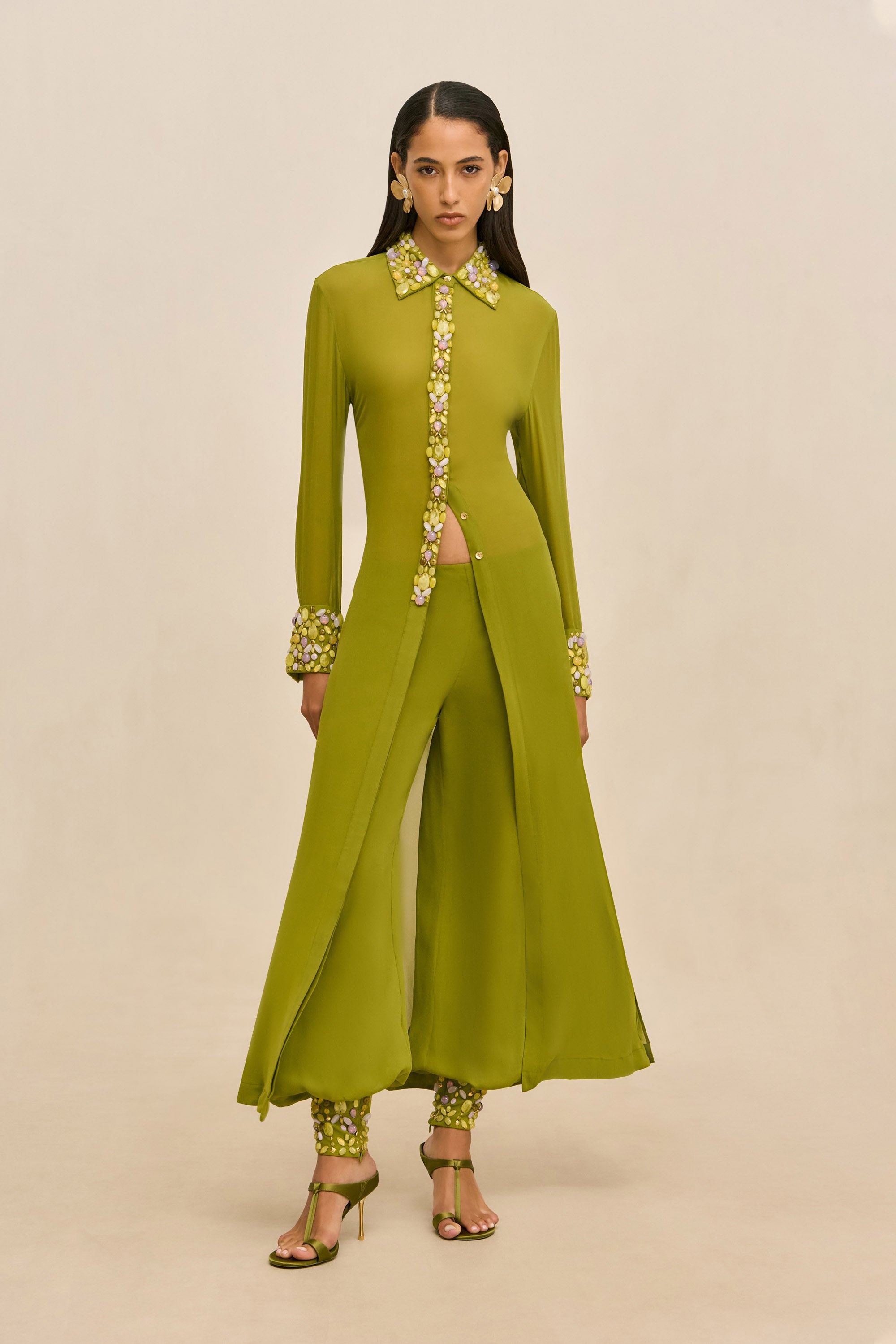 CHAELIN PANT - CHIVE