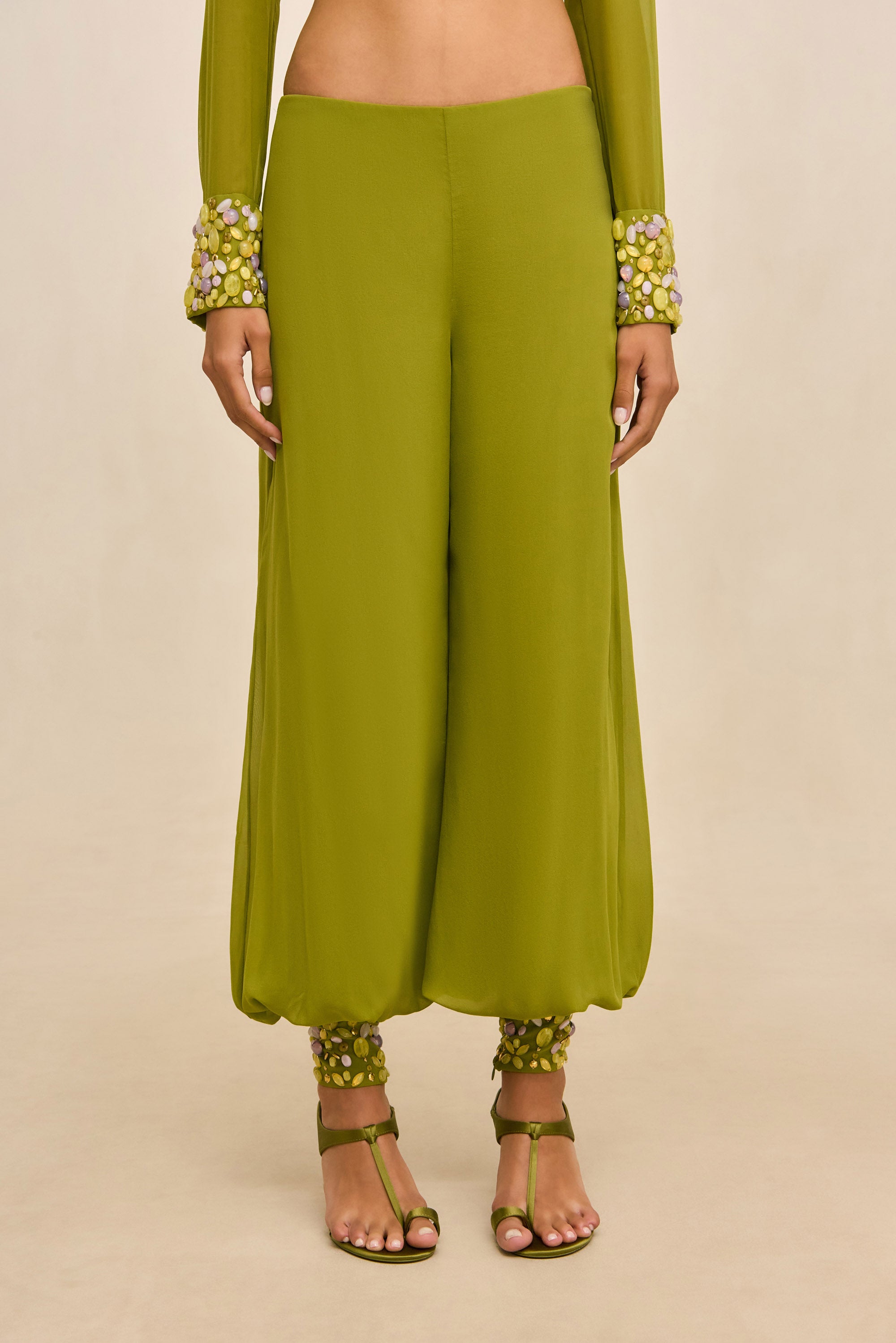 CHAELIN PANT - CHIVE