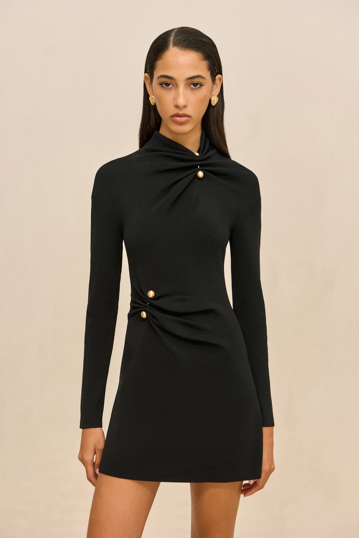 KADIA KNIT DRESS - BLACK