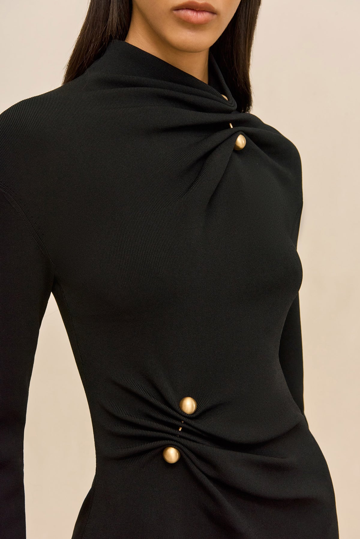 KADIA KNIT DRESS - BLACK
