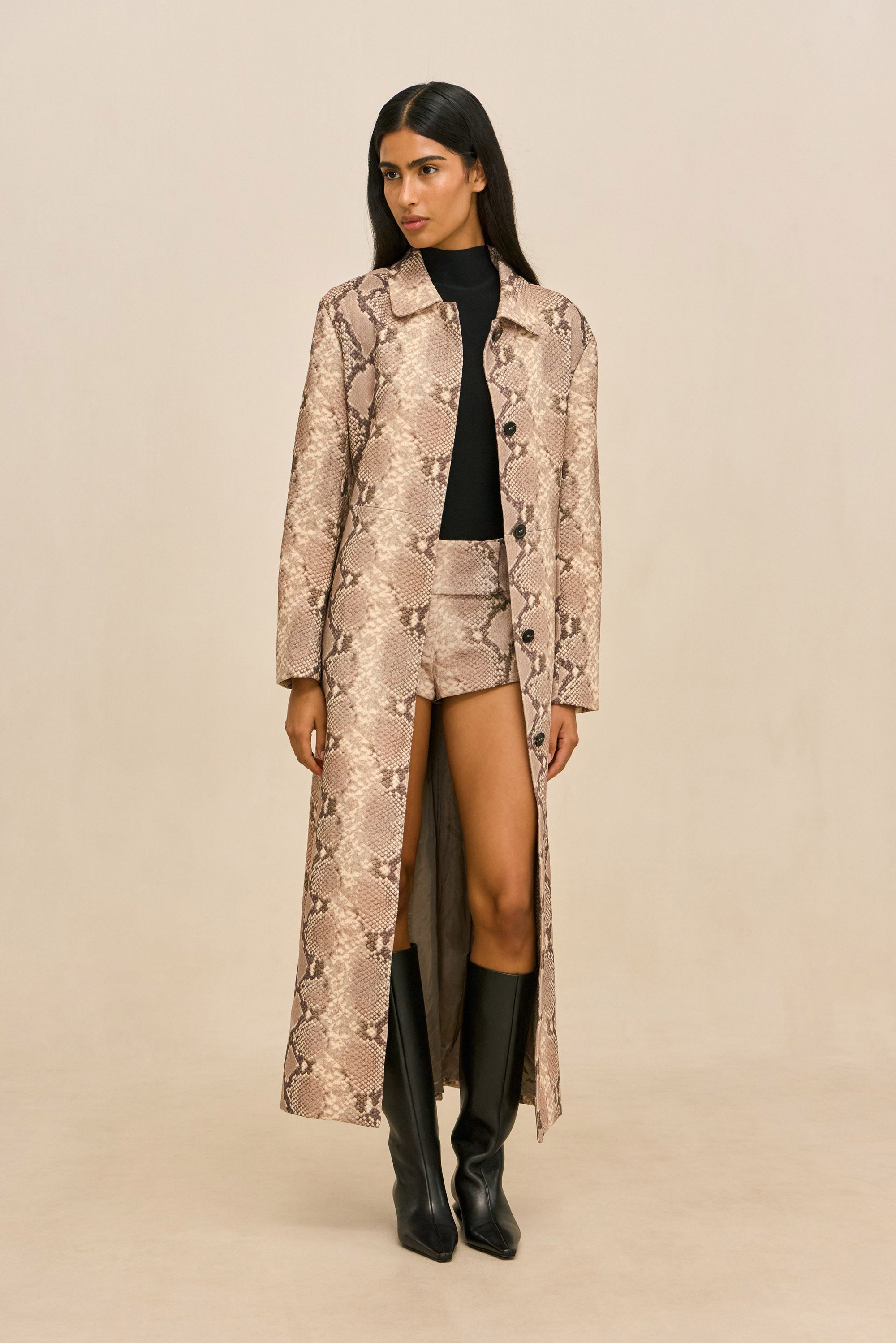 SERA COAT - FADED PYTHON