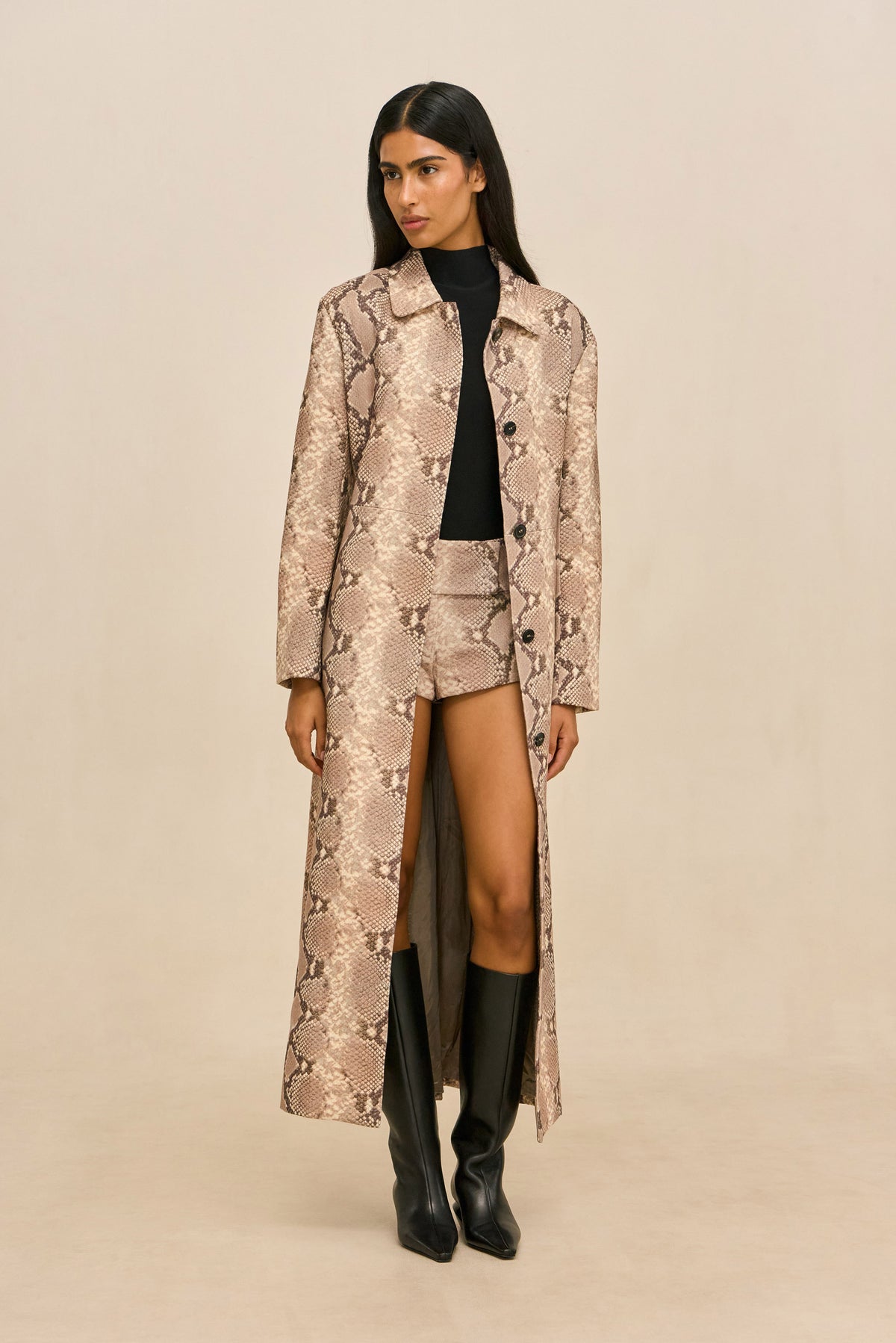 SERA COAT - FADED PYTHON