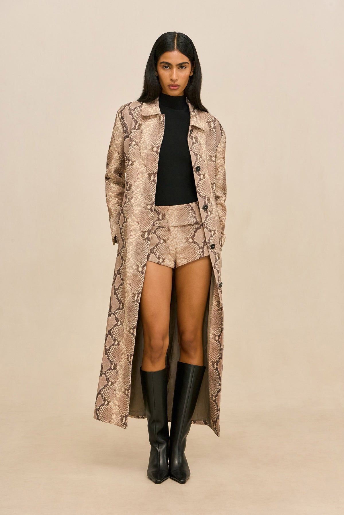 SERA COAT - FADED PYTHON