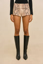 DENNY LOW RISE SHORT - FADED PYTHON