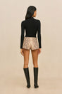 DENNY LOW RISE SHORT - FADED PYTHON