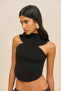 KEVI KNIT TOP - BLACK