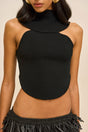 KEVI KNIT TOP - BLACK