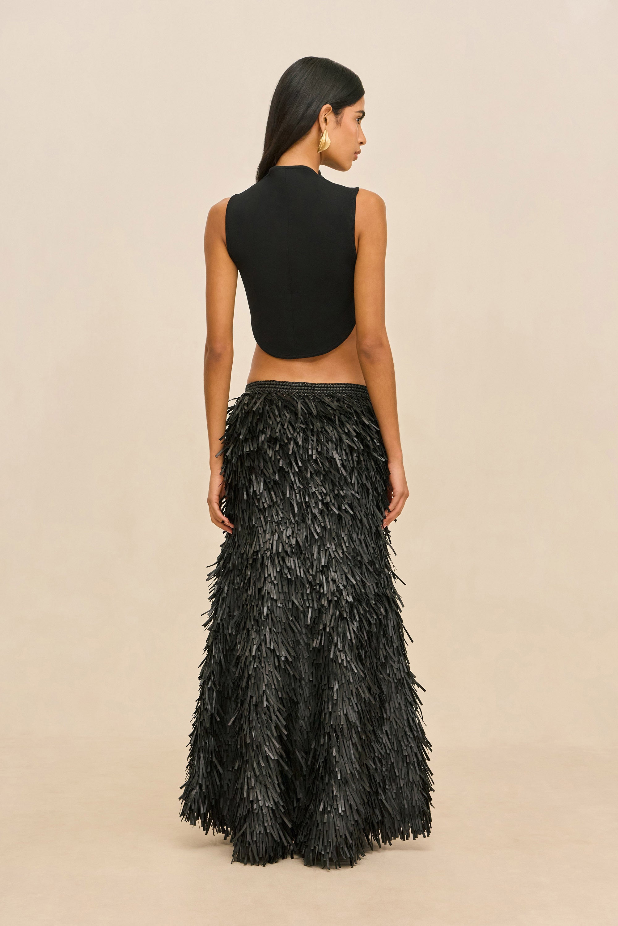 KEVI KNIT TOP - BLACK