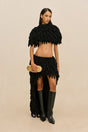 KEZIAH KNIT SKIRT - BLACK