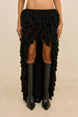 KEZIAH KNIT SKIRT - BLACK