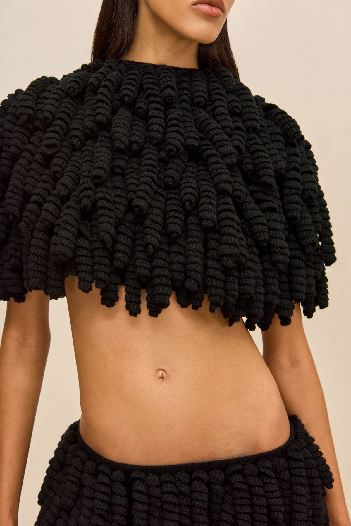 PASHA KNIT TOP - BLACK