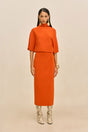 KEONI KNIT DRESS - PEPPER